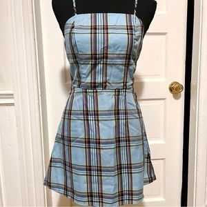 NoBo Blue Plaid Dress